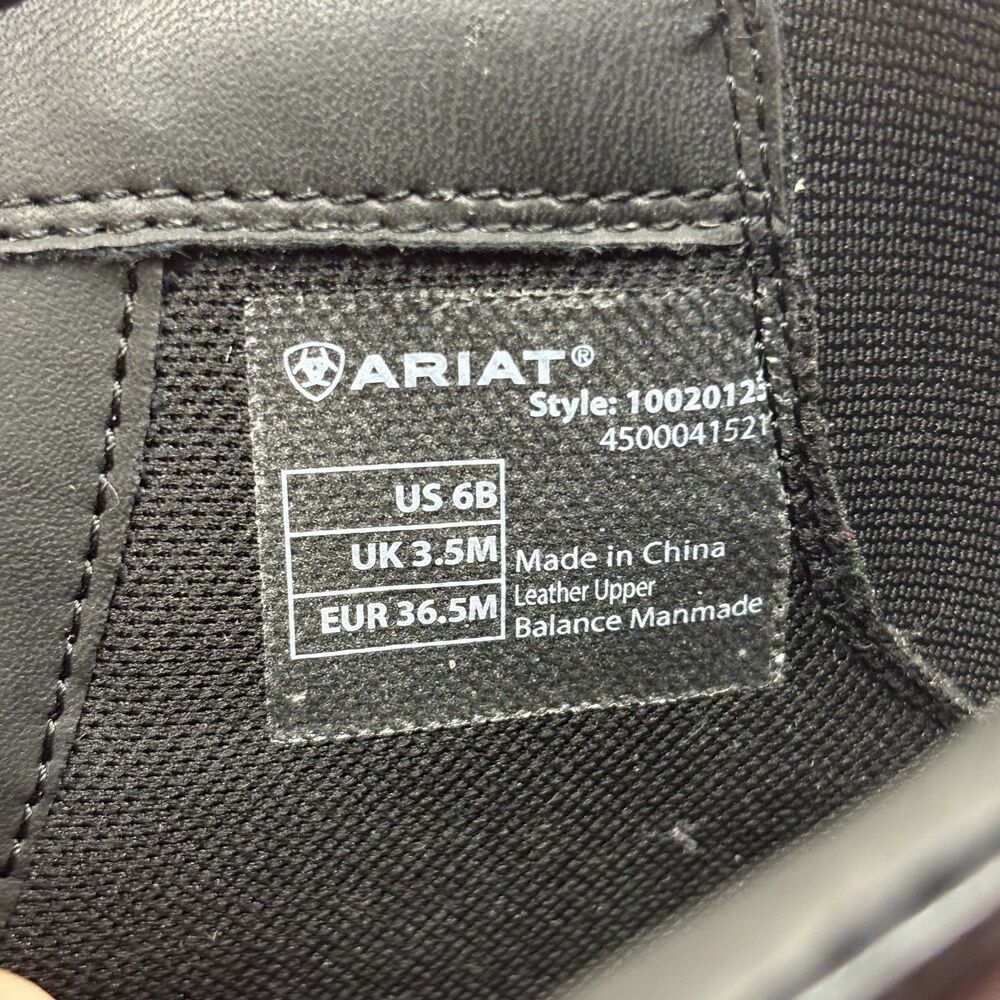 Ariat Womens Heritage IV Lace Paddock Boot Black sz 6B - 10020123 - Picture 5 of 10